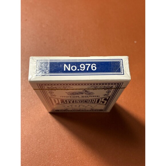 Motor Brand Deck of Playing Cards Plastic Coated Poker Size Regular Index Blue - Picture 3 of 3